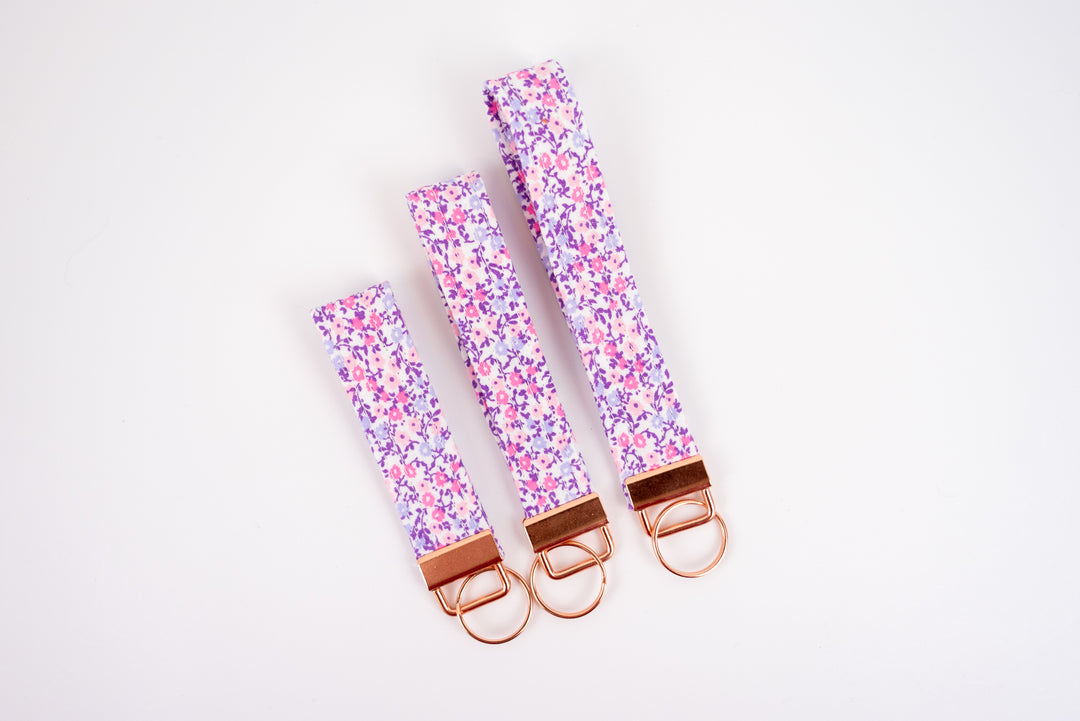 Keychains - Pink & Purple Floral