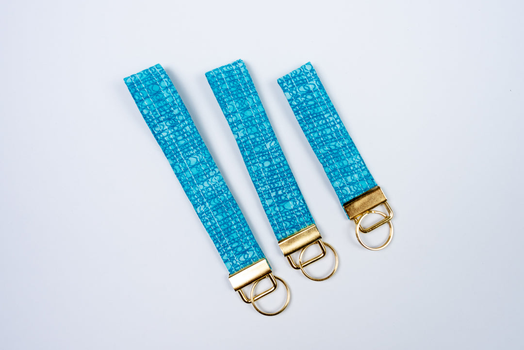 Keychains - Teal Squiggles