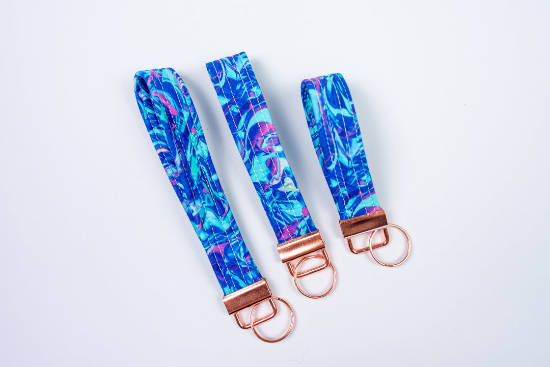 Keychains - Purple & Blue Swirl