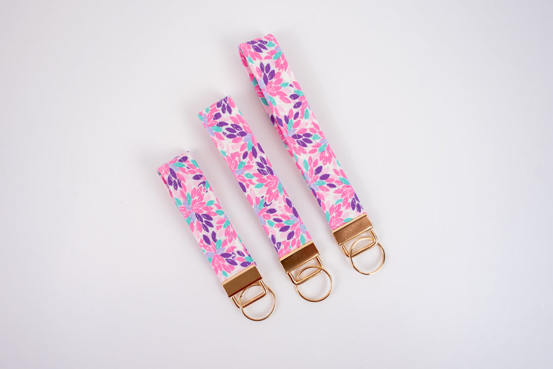 Keychains - Pink, Purple & Teal Floral