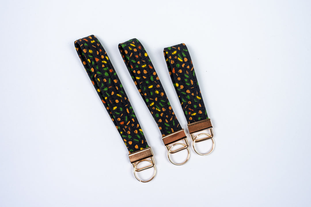 Keychains - Black Confetti
