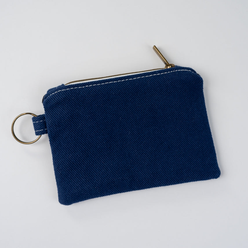 Mini Zipper Pouch - Navy