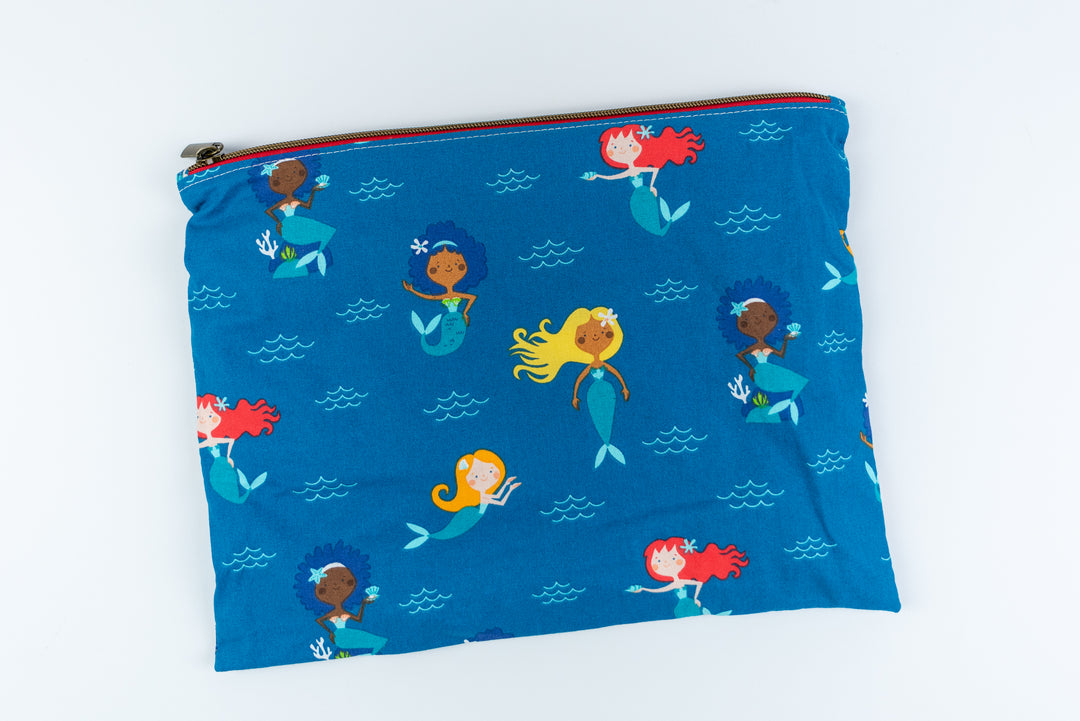 Large Flat Wet/Dry Bag - Mermaids