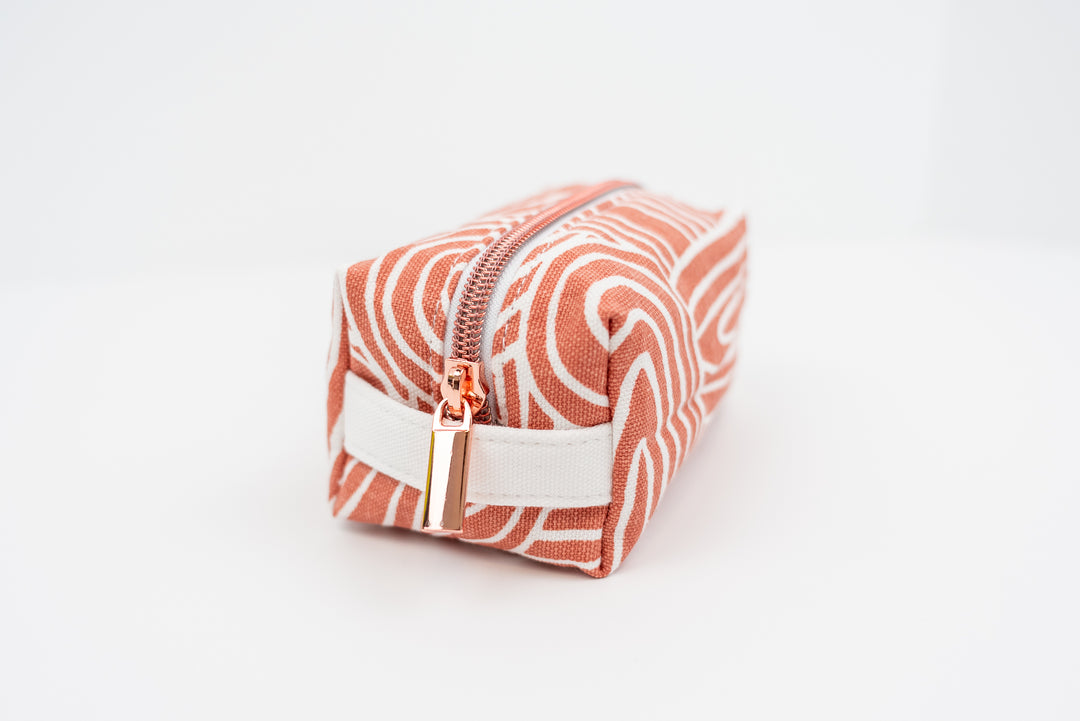 Small Peach Rainbow Boxy Bag