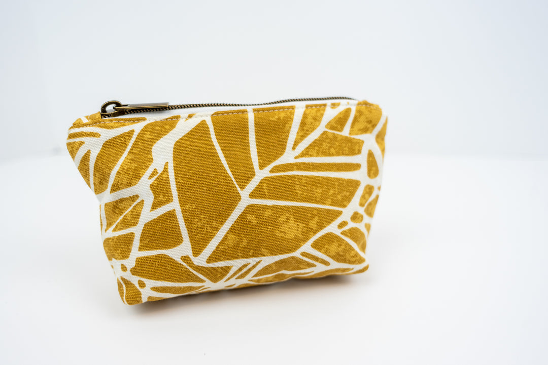 Small Wedge Bag -Yellow Leaves