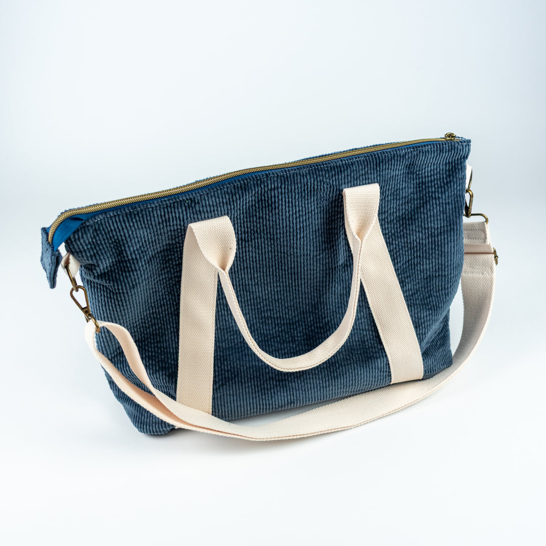 Oxbow Tote - Blue Corduroy