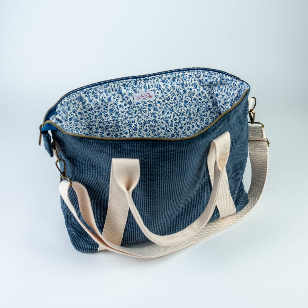 Oxbow Tote - Blue Corduroy