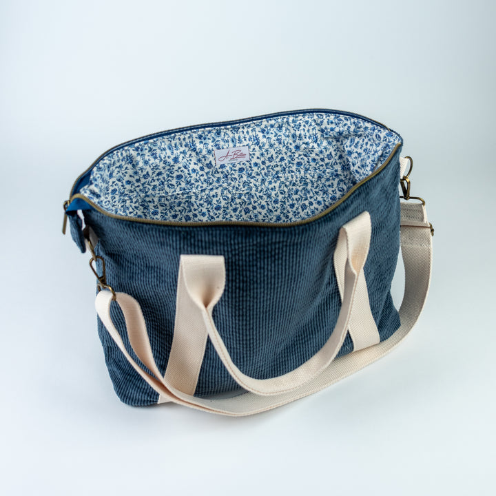 Oxbow Tote - Blue Corduroy
