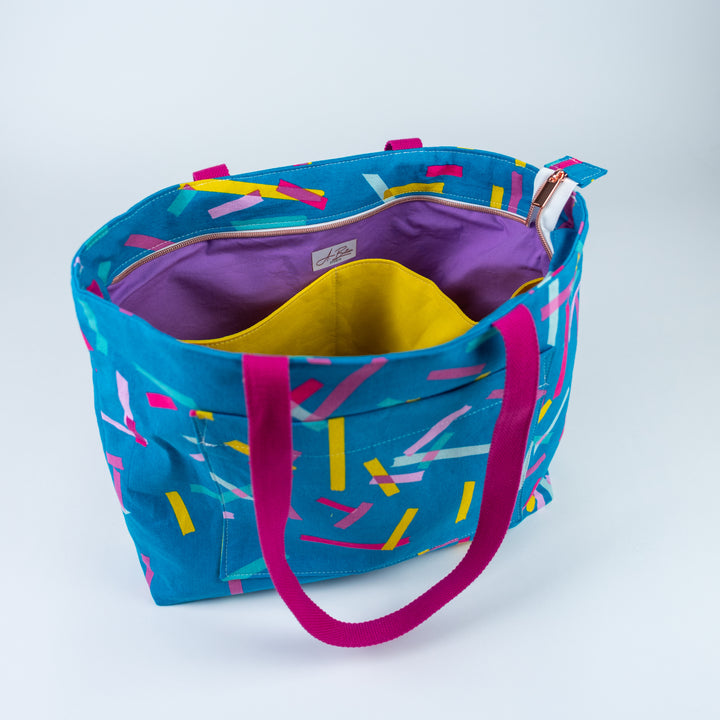 Pepin Tote - Blue Washi Tape