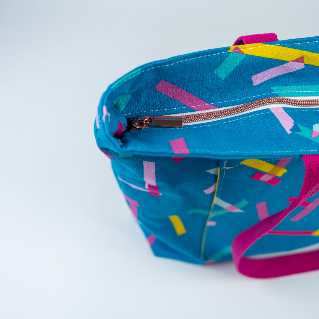 Pepin Tote - Blue Washi Tape