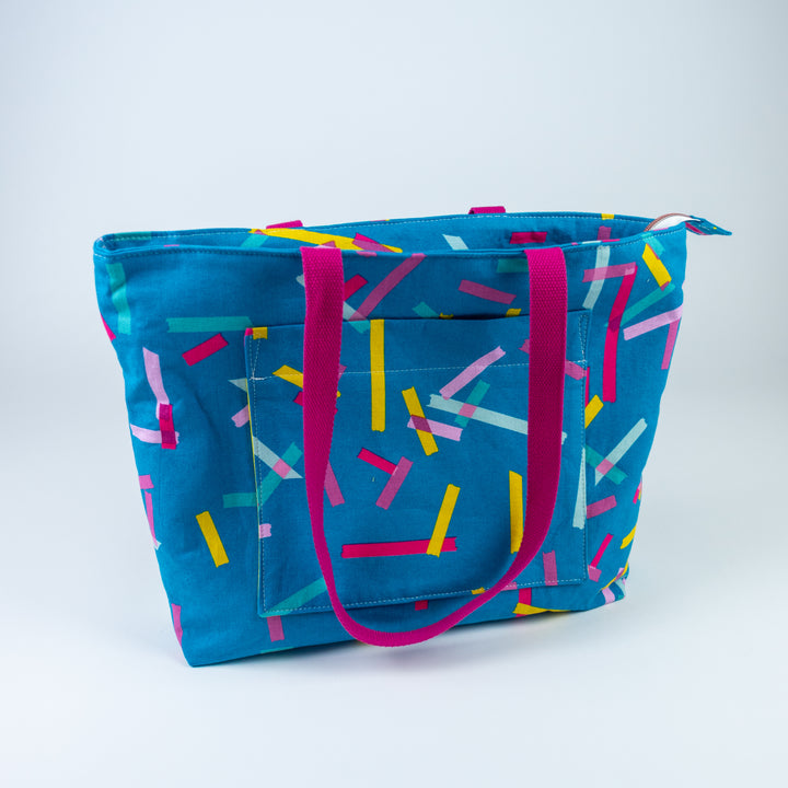 Pepin Tote - Blue Washi Tape