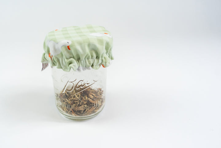 Reversible Bowl Cover – Green Geese