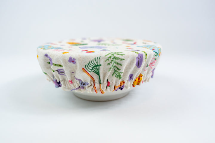 Reversible Bowl Cover – Garden Days