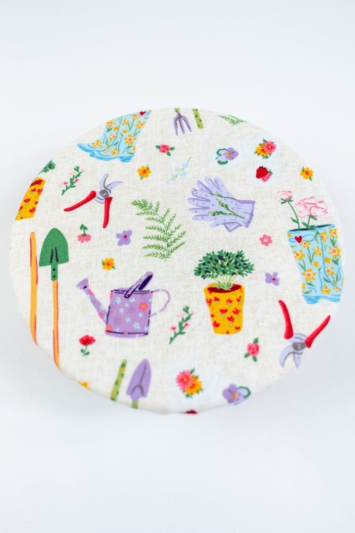 Reversible Bowl Cover – Garden Days