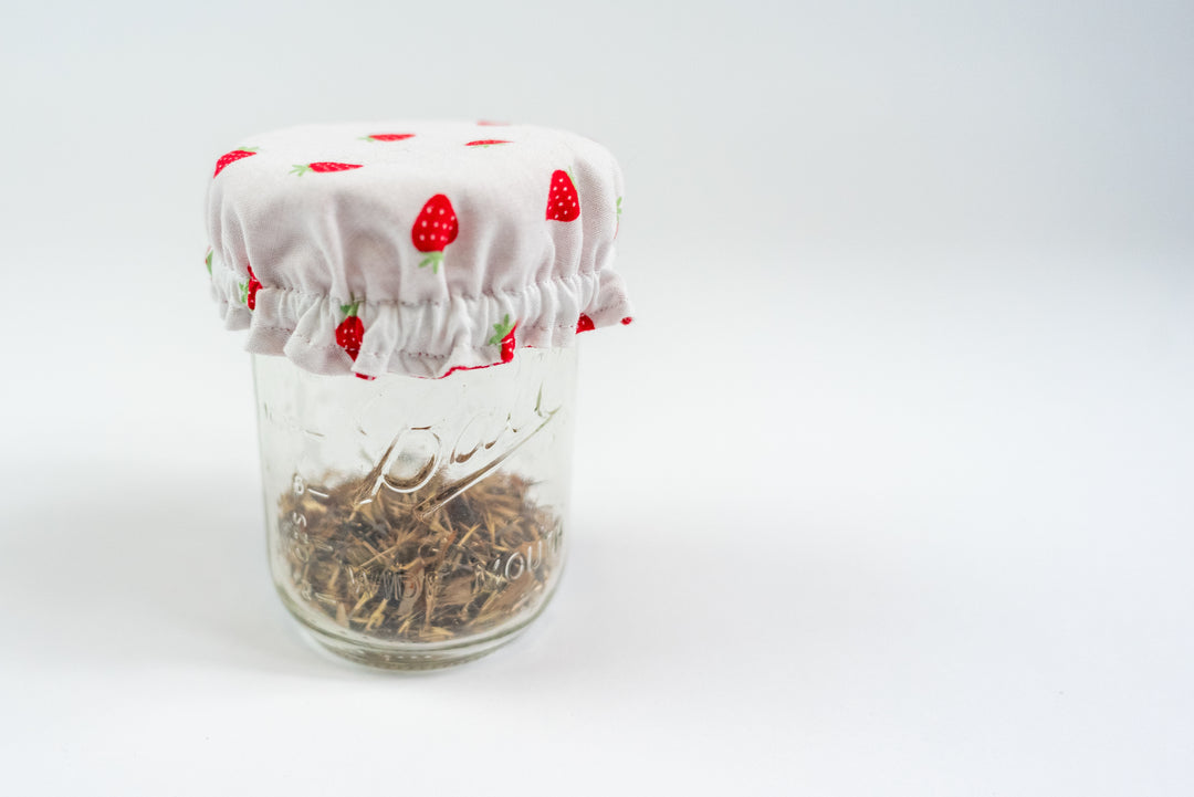 Reversible Bowl Cover – Strawberries