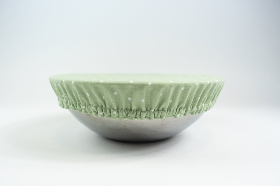 Reversible Bowl Cover – Green Geese