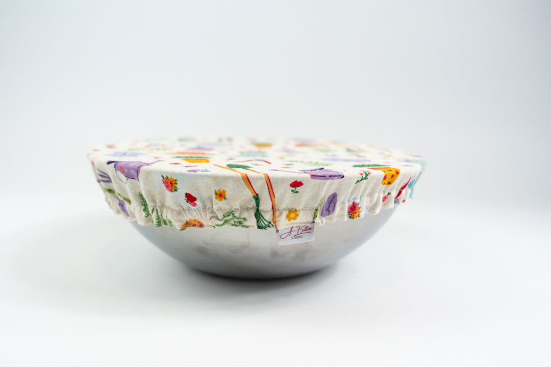 Reversible Bowl Cover – Garden Days