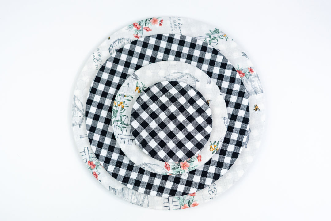 Reversible Bowl Cover – Kind Words