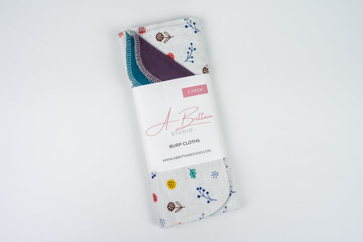 Burp Cloths - Little Flowers