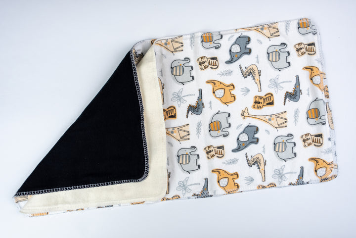 Burp Cloths - Neutral Safari