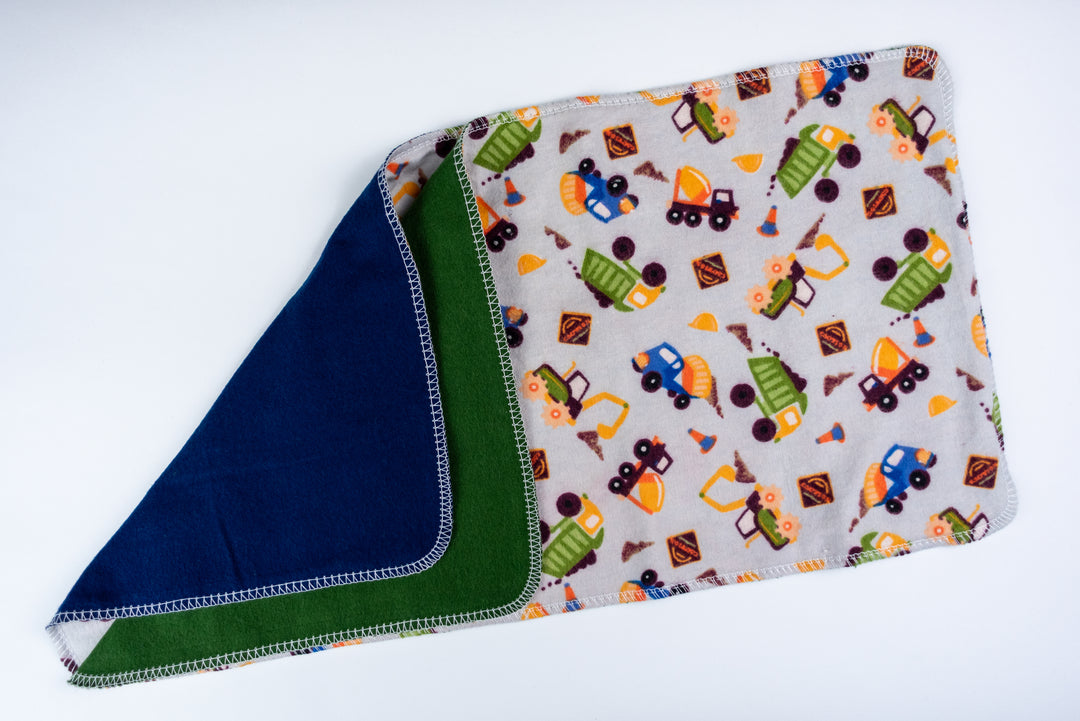 Burp Cloths - Dump Trucks