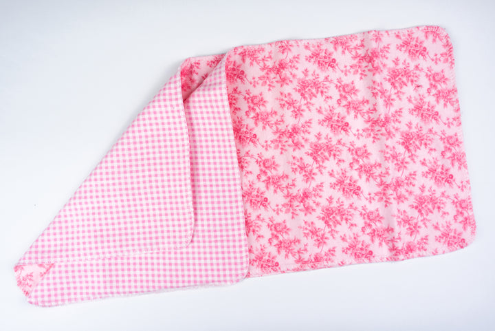 Burp Cloths - Pretty in Pink