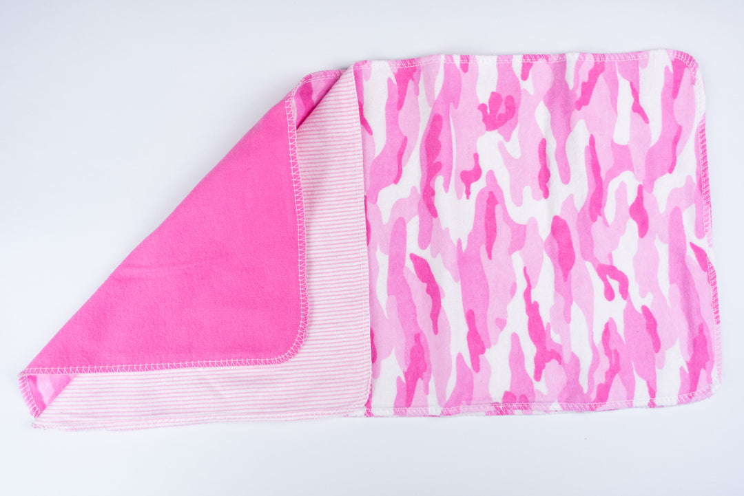 Burp Cloths - Pink Camo