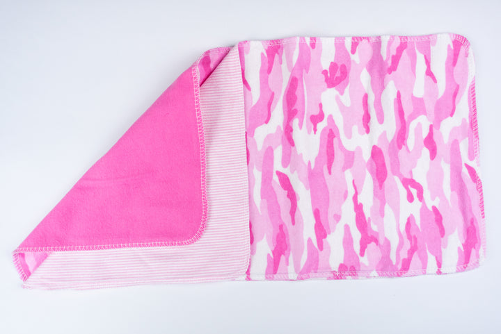 Burp Cloths - Pink Camo