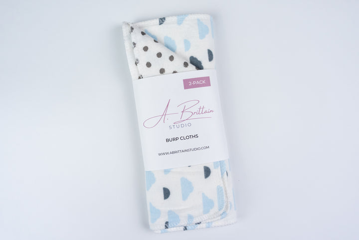 Burp Cloths - Clouds