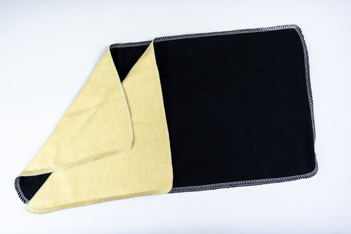 Burp Cloths - Black and Yellow
