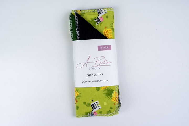 Burp Cloths - Baby Safari