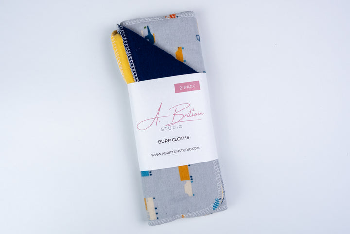 Burp Cloths - Tiny Trucks