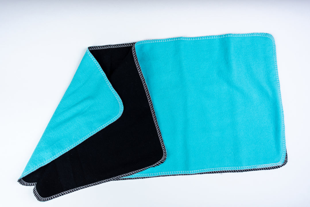 Burp Cloths - Black & Blue