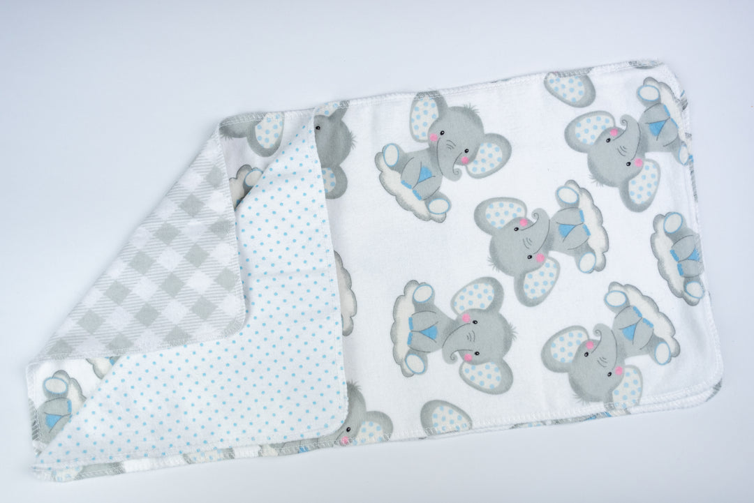 Burp Cloths - Baby Elephants