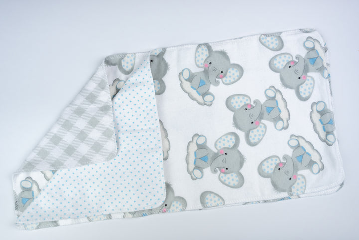 Burp Cloths - Baby Elephants