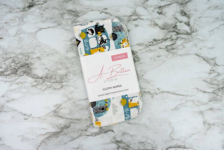 Reusable Cloth Wipes - Zoo on Wheels