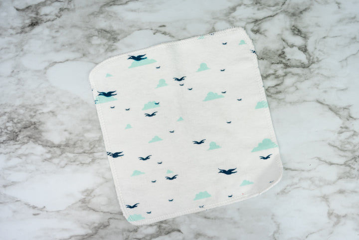 Reusable Cloth Wipes - Birds