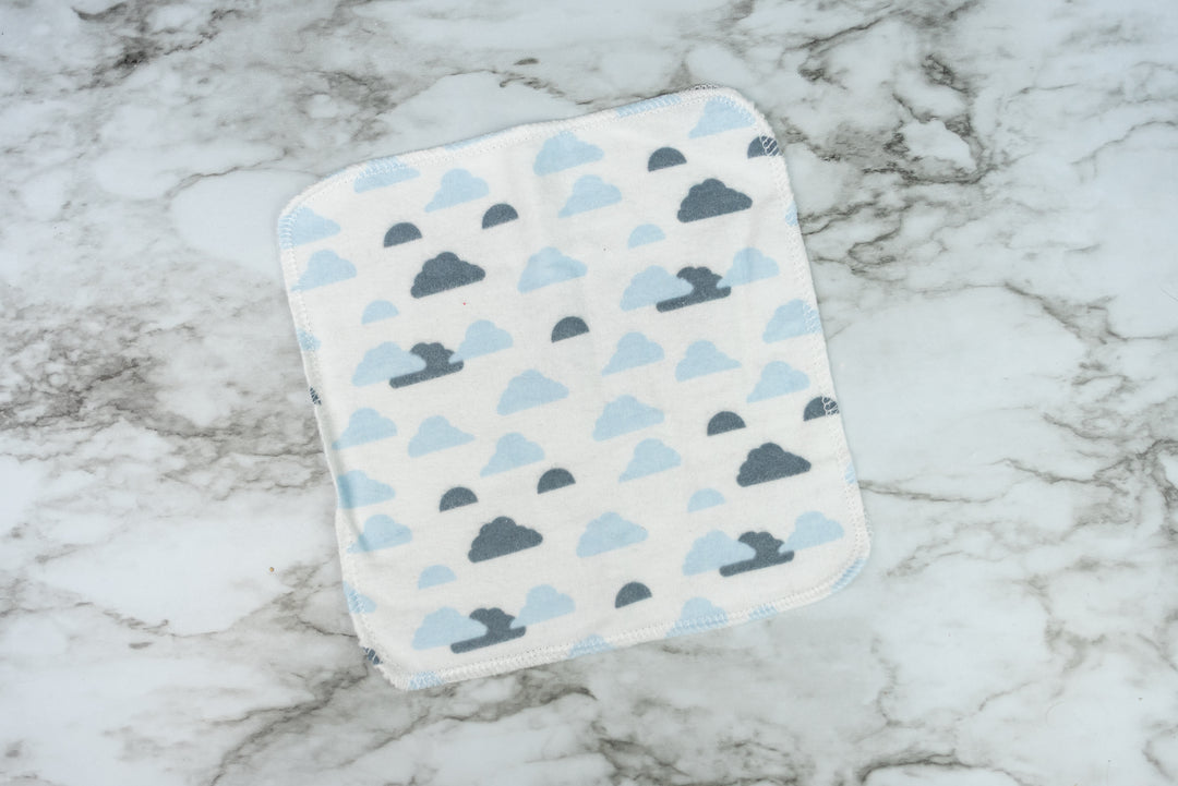 Reusable Cloth Wipes - Clouds