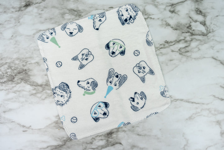 Reusable Cloth Wipes - Sketched Dogs