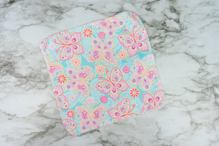 Reusable Cloth Wipes - Butterflies