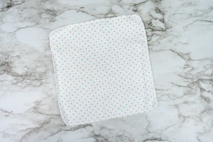 Reusable Cloth Wipes - Blue Dot
