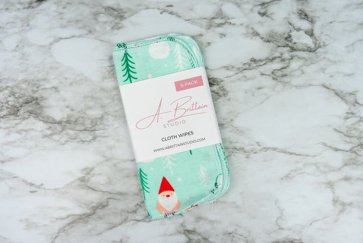 Reusable Cloth Wipes - Mint Gnomes