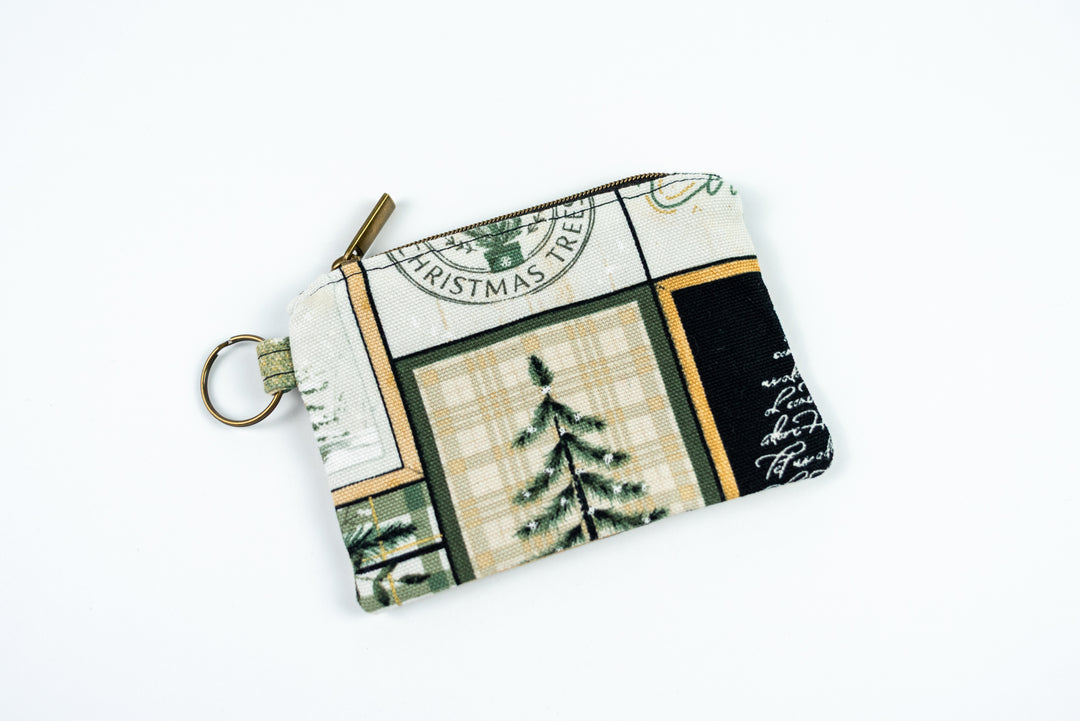 Mini Zipper Pouch - Merry Christmas