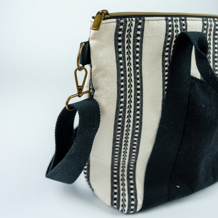 Oxbow Tote - Black & Cream