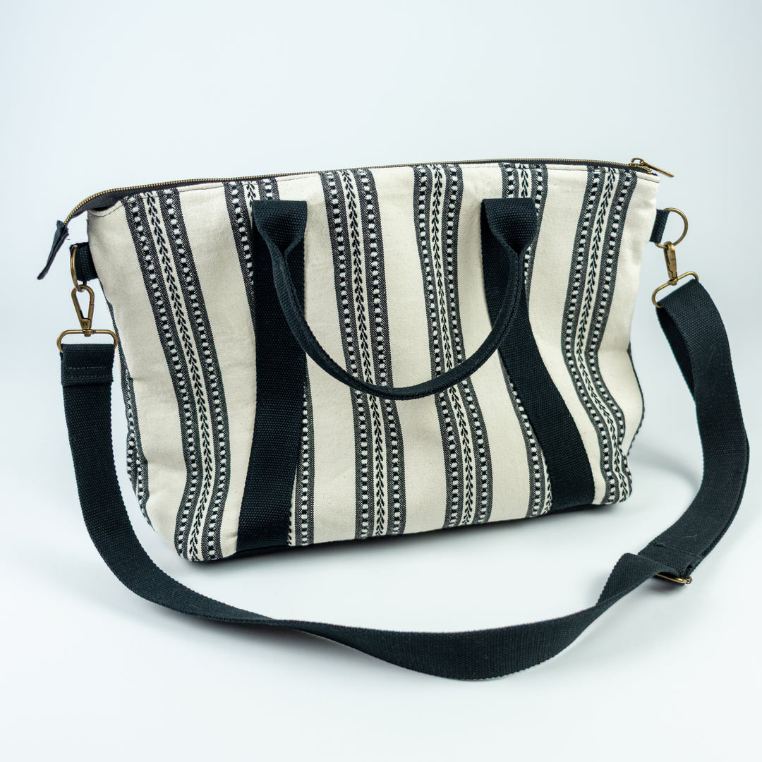 Oxbow Tote - Black & Cream