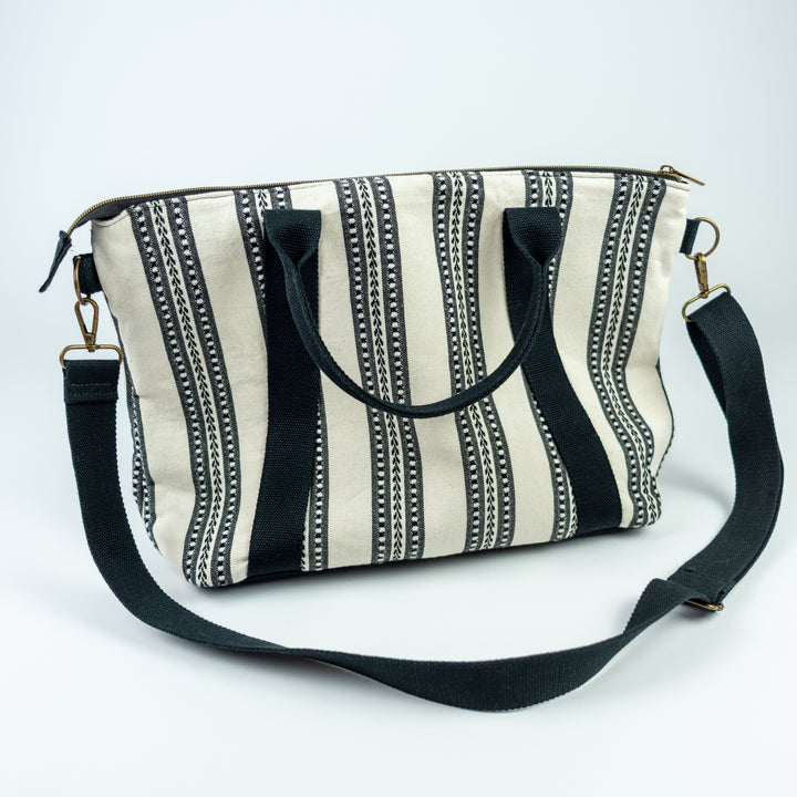 Oxbow Tote - Black & Cream