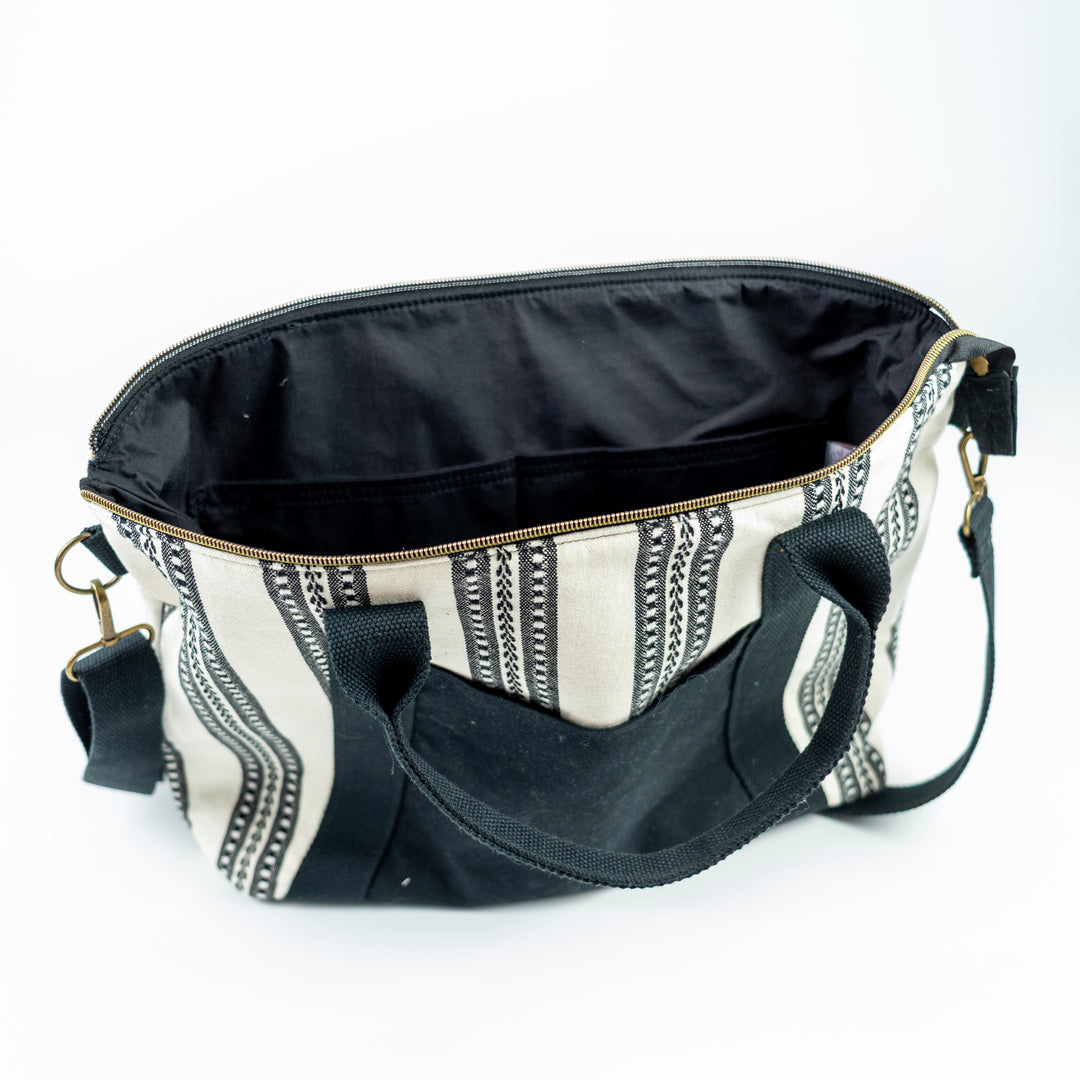 Oxbow Tote - Black & Cream