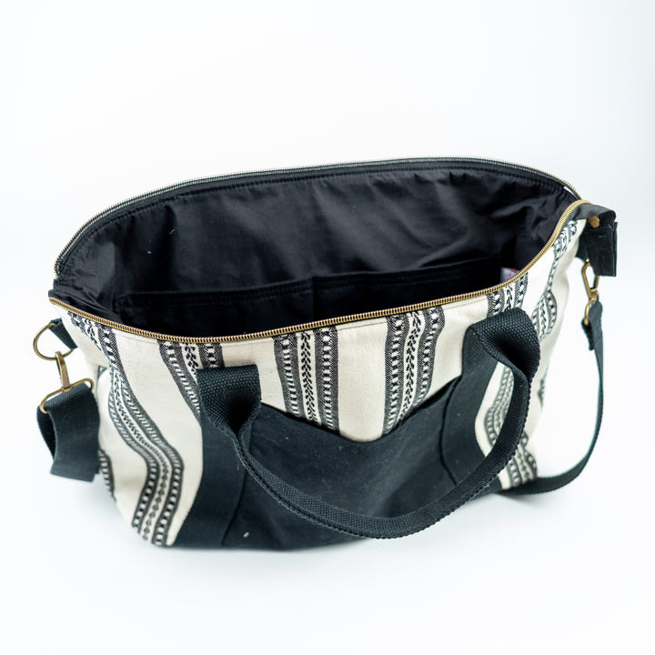 Oxbow Tote - Black & Cream