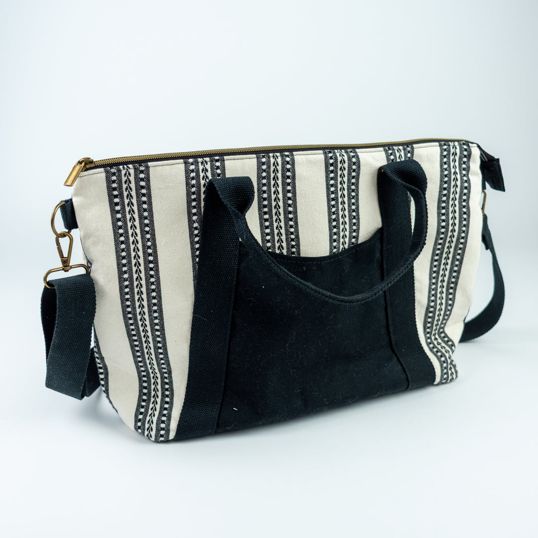 Oxbow Tote - Black & Cream