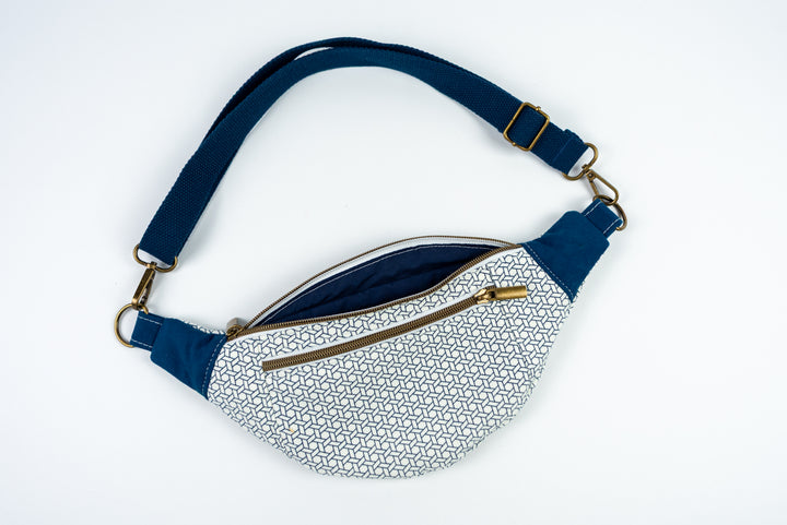 Fanny Pack - Blue Geometric